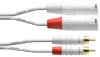 2XLR M - 2RCA M valkoinen audiokaapeli